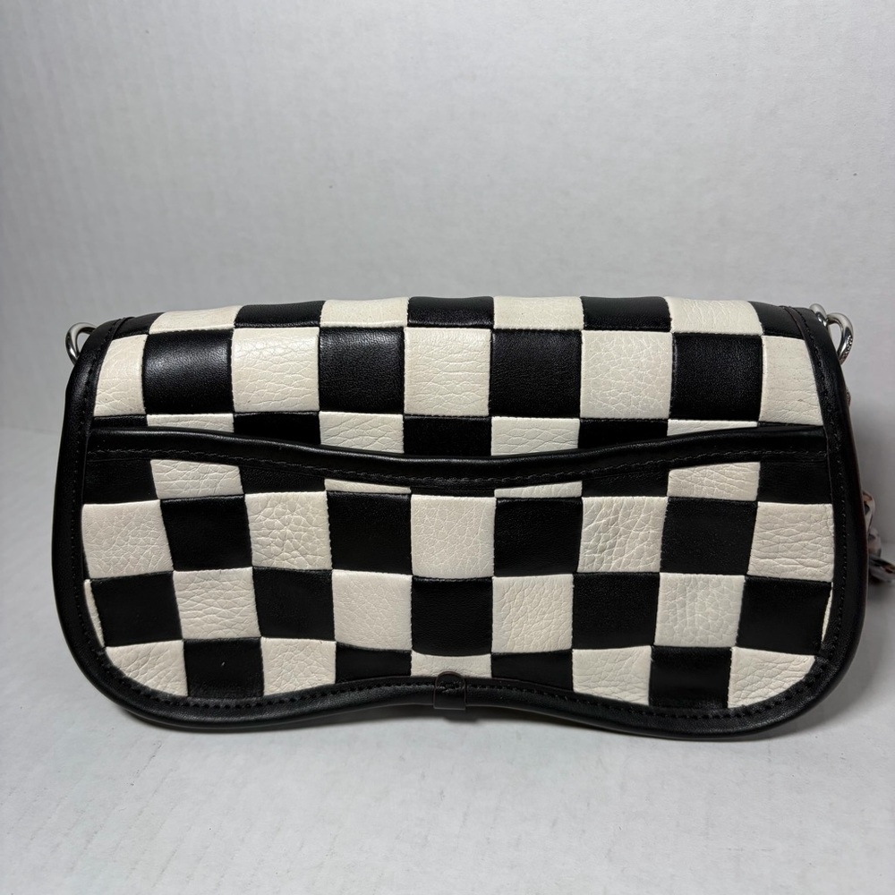 Coach COACHTOPIA CHECKERBOARD LEATHER WAVY DINKY BAG Shoulder Crossbody - Picture 4 of 8